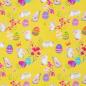 Preview: Bauwoll Druck Hasen auf Gelb von Happy Easter by Swafing 